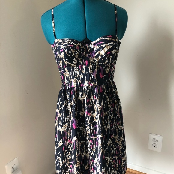 leopard print bustier dress